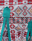 66 In - 84 In Hilason Horse Fly Sheet Uv Protect Mesh Bug Mosquito Summer White Aztec