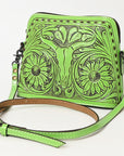 American Darling Hand Tooled Genuine Leather Women Bag Western Handbag Purse