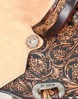 Flex Tree Western Horse Saddle In American Leather Barrel Trail Hilason