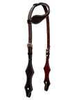 Bar H Equine Western Leather Horse Tack Set Basket Weave Tooled Dark Brown