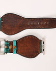 American Darling Floral Hand Tooled I watch Men Women Genuine Leather Strap