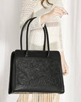 American Darling Hand Tooled Hair On Genuine Leather women bag western handbag purse