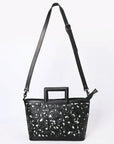 American Darling Hand Tooled Genuine Leather women bag western handbag purse