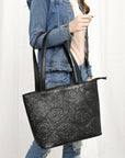 American Darling Hand Tooled Genuine Leather women bag western handbag purse