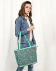 American Darling Hand Tooled Genuine Leather women bag western handbag purse
