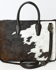Hair-On Genuine Leather women bag western handbag purse