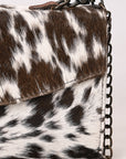 American Darling Adbg1489 Envelope Hair-On Genuine Leather Women Bag Western Handbag Purse