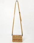 American Darling Small Crossbody Hand Tooled Genuine Leather Women Bag Western Handbag Purse