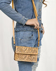 American Darling Small Crossbody Hand Tooled Genuine Leather Women Bag Western Handbag Purse