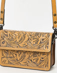 American Darling Small Crossbody Hand Tooled Genuine Leather Women Bag Western Handbag Purse