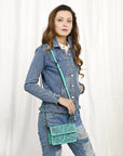 American Darling Small Crossbody Hand Tooled Genuine Leather Women Bag Western Handbag Purse