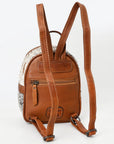 American Darling Backpack Hand Tooled Hair On Genuine Leather Women Bag Western Handbag Purse