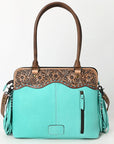 American Darling Adbg1502 Tote Hand Tooled Genuine Leather Women Bag Western Handbag Purse