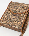 American Darling Adbg1505 Envelope Hand Tooled Genuine Leather Women Bag Western Handbag Purse