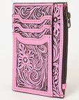 American Darling Card-Holder Hand Tooled Genuine Leather Women Bag Western Handbag Purse