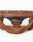 American Darling Adbg1507 Clear Bag Hand Tooled Genuine Leather Women Bag Western Handbag Purse