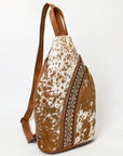 American Darling Adbg1513 Sling Hand Tooled Hair-On Genuine Leather Women Bag Western Handbag Purse