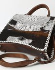 American Darling Tote Crocodile Embossed Genuine Leather Women Bag Western Handbag Purse