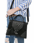 American Darling Tote Crocodile Embossed Genuine Leather Women Bag Western Handbag Purse