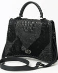 American Darling Tote Crocodile Embossed Genuine Leather Women Bag Western Handbag Purse