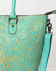 Tote Hand Tooled Genuine Western Leather Women Bag