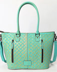 Tote Hand Tooled Genuine Western Leather Women Bag