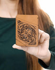 American Darling Beautifully Hand Tooled Genuine Leather women bag western handbag purse