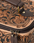 American Darling Adbga576 Jewelry Case Hand Tooled Genuine Leather Women Bag Western Handbag Purse