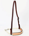 Comfytack Western Horse Round Nose Caveson Genuine Leather Noseband