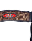 COMFYTACK Western Leather Horse Tripping Breast Collar Brown Floral Beaded
