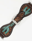 American Darling Floral Hand Tooled I watch Men Women Genuine Leather