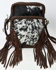 Hair-On Genuine Leather women bag western handbag purse