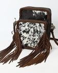 Hair-On Genuine Leather women bag western handbag purse