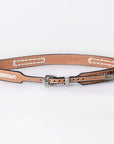 American Darling Hand tooled Hatband Genuine American Leather Western Adjustable Unisex