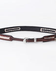 American Darling Hand tooled Hatband Genuine American Leather Western Adjustable Unisex