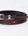 American Darling Hand tooled Hatband Genuine American Leather Western Adjustable Unisex