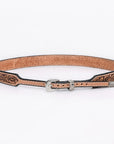 American Darling Hand tooled Hatband Genuine American Leather Western Adjustable Unisex