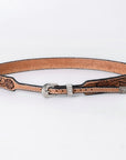 American Darling Hand tooled Hatband Genuine American Leather Western Adjustable Unisex