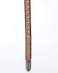 American Darling Hand tooled Hatband Genuine American Leather Western Adjustable Unisex