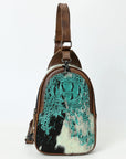 American Darling ADBG1538 Sling Crocodile embossed Genuine Leather women bag western handbag purse