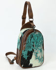 American Darling ADBG1538 Sling Crocodile embossed Genuine Leather women bag western handbag purse