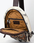 American Darling Sling Beautifully Hand Tooled Genuine Leather women bag western handbag purse