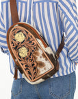 ADBGA592B American Darling Sling Genuine Western Leather Women Bag