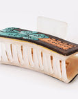 Beautifully Hand Tooled Women Ladies Hair Band Clip Clutcher