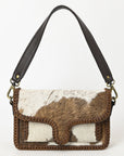 American Darling Adbgm405A Small Crossbody Hair-On Genuine Leather Women Bag Western Handbag Purse