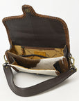 American Darling Adbgm405A Small Crossbody Hair-On Genuine Leather Women Bag Western Handbag Purse