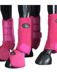 HILASON L M S Horse Front Rear Hind Leg Sport Boots & Bell 6 Pack | Jumping