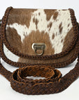 American Darling Adbgm456 Small Crossbody Hair-On Genuine Leather Women Bag Western Handbag Purse