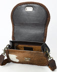 American Darling Adbgm456 Small Crossbody Hair-On Genuine Leather Women Bag Western Handbag Purse