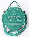 American Darling Canteen Genuine Suede Leather Women Bag Western Handbag Purse